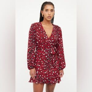 ALC 100% Silk Wrap Dress - 4